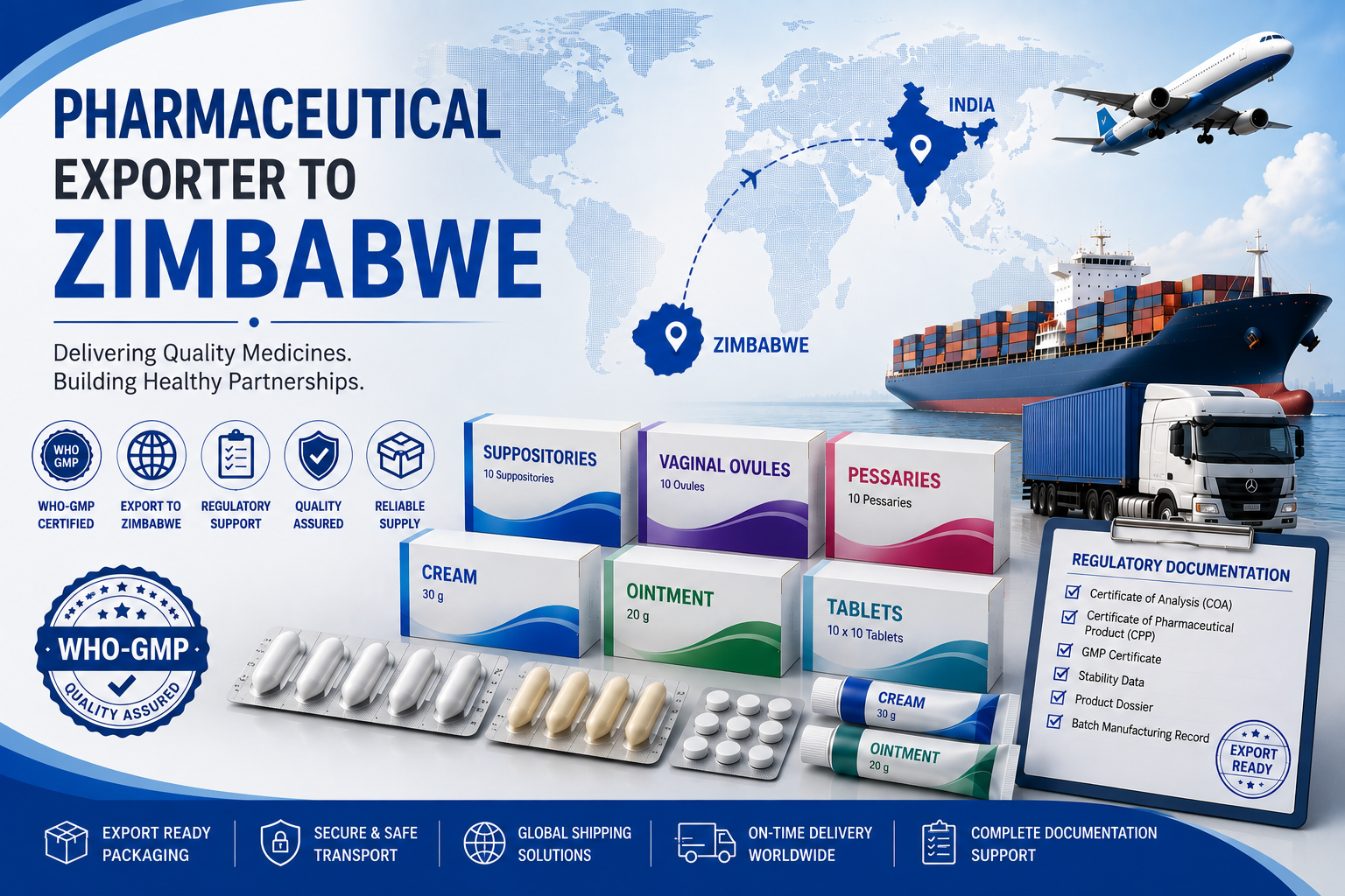 Pharmaceutical Exporter to Zimbabwe